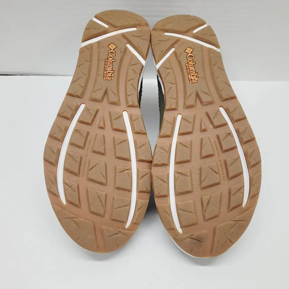 Columbia PFG Bahama Vent Relaxed Men's 7 Olive Green Blue Orange Slip On Boat